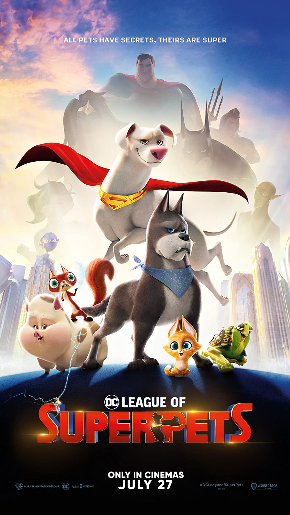 دانلود انیمیشن لیگ قهرمانان حیوانات خانگی DC League of Super-Pets 2022 (دوبله فارسی)